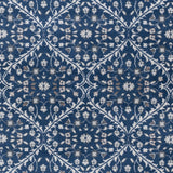 Beauregard Traditional Oriental Navy Rectangle Area Rug, 5'x7'