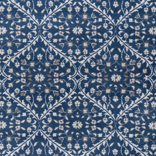 Beauregard Traditional Oriental Navy Rectangle Area Rug, 5'x7'