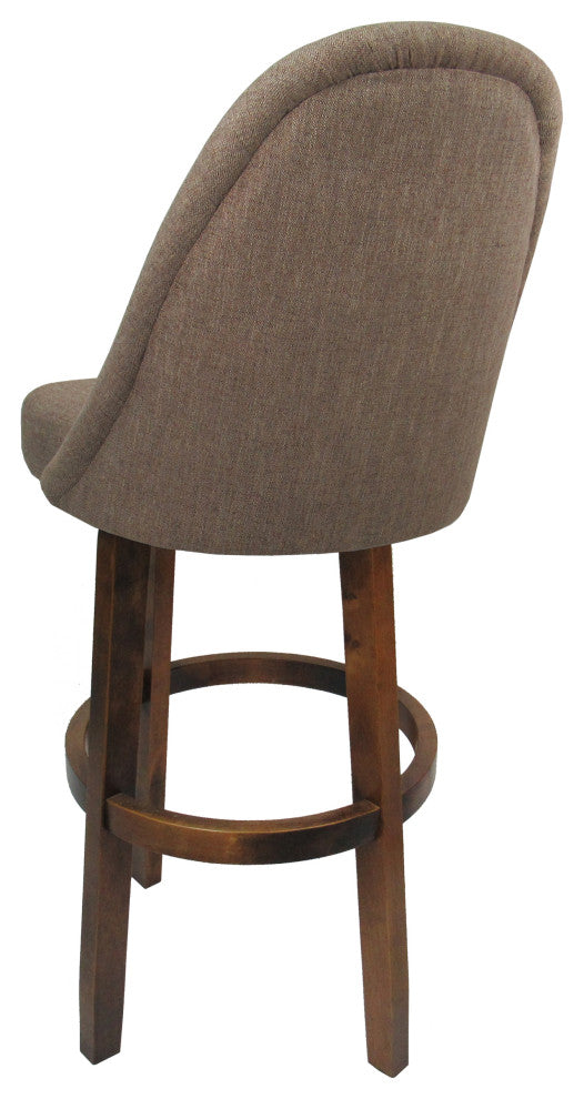 Swivel Counter 26" 30" Extra Tall 34" Wood Bar Stool M-235 Vivian Base, Beige