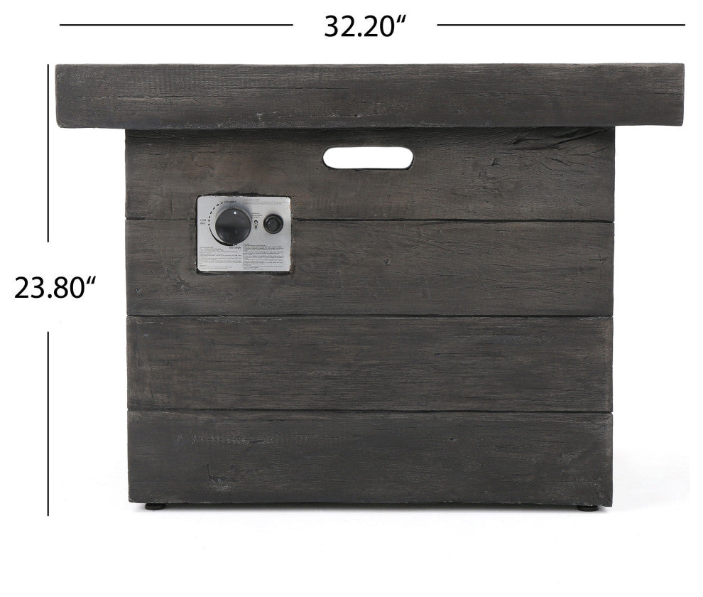 GDF Studio Vermont Outdoor Square Fire Pit