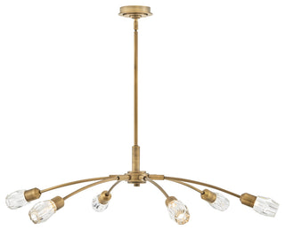 Fredrick Ramond Atera Large Single Tier Chandelier, Heritage Brass