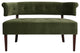 Jared Roll Arm Tufted Bench Settee, Olive Green Performance Velvet