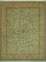 Pak-Persian Chapman Light Green/Rust Rug, 9'0x12'2