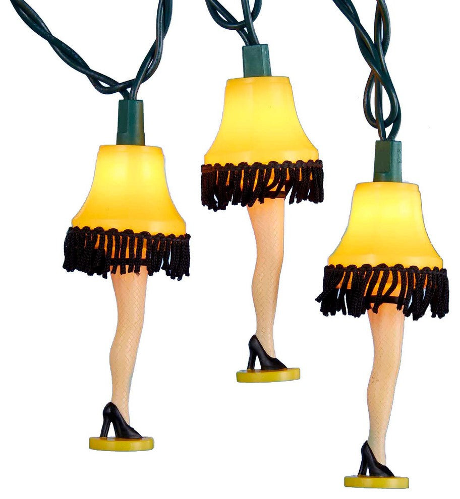 UL 10-Lights Christmas Story Leg Lamp Light Set