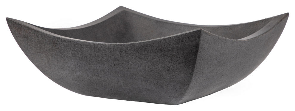 Eden Bath EB_S041LS-H Square Deep Zen Lava Stone Vessel Sink