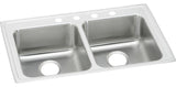 LRAD3319655 Lustertone Classic Stainless Steel 33" Double Bowl Drop-in ADA Sink