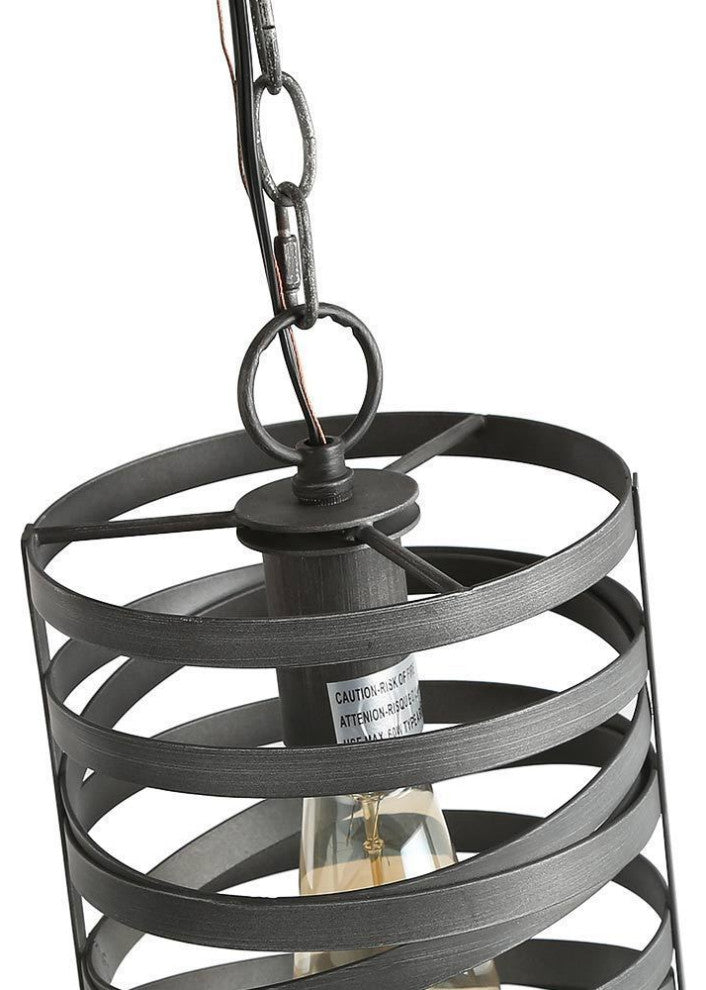 LALUZ 1-Light Pendant Lighting Iron Ceiling Hanging Lights