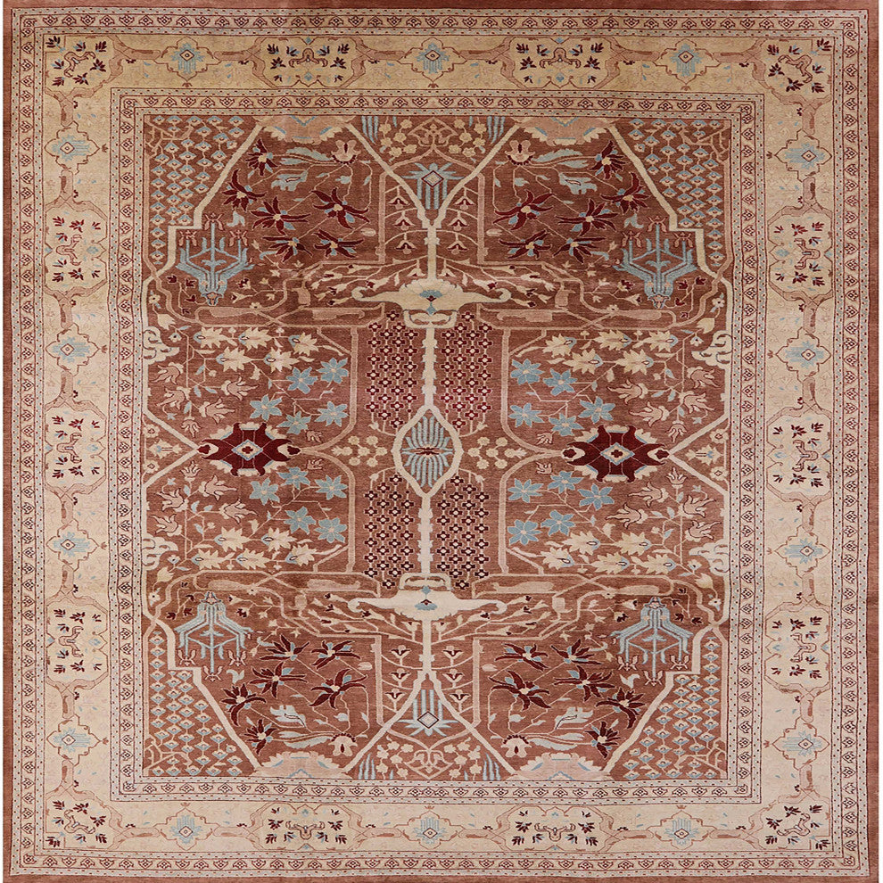 Ahgly Company Indoor Square Mid-Century Modern Area Rugs, 3' Square