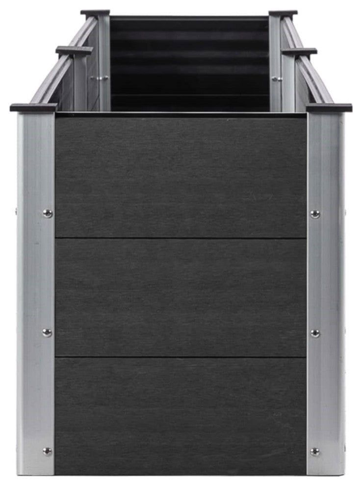 Vidaxl Garden Raised Bed 78.7"x19.7"x21.3" Wpc Gray