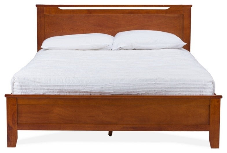 Demitasse Brown Wood Contemporary Twin-Size Bed