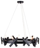 Wells 5 Light 28" Chandelier Matte Black