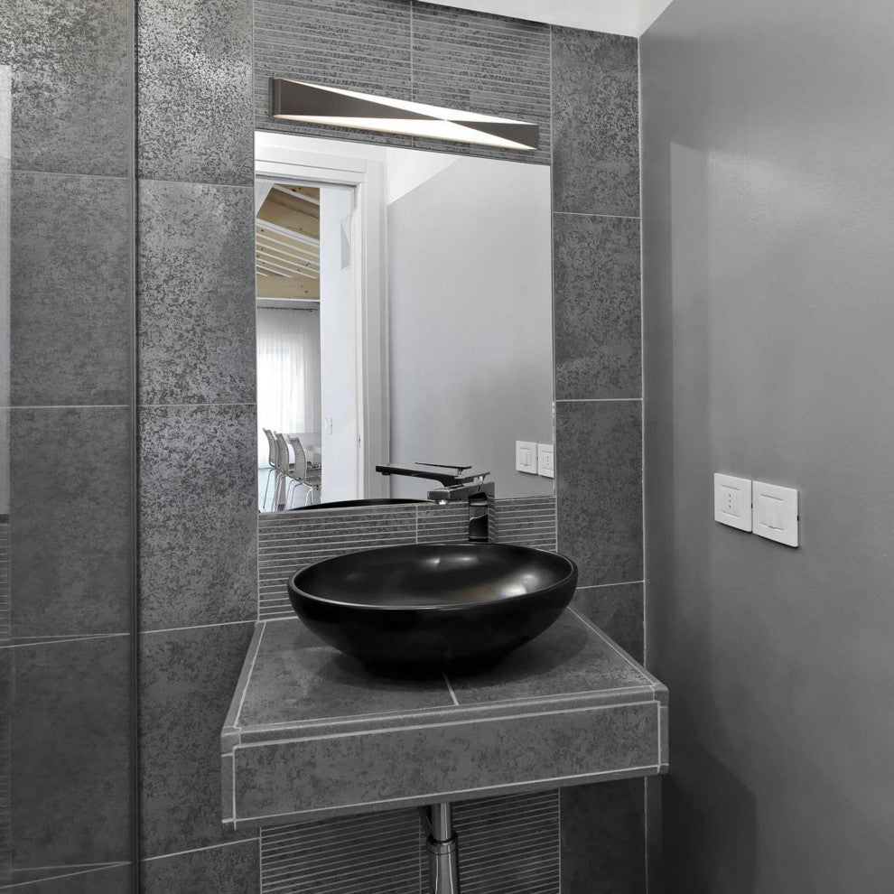 Novara LED Sconce, Satin Nickel