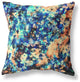28" Orange Blue Springtime Indoor Outdoor Throw Pillow