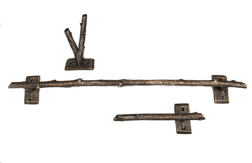 DHTB10 Branch Towel Bar 21"L, Oilrubbronze