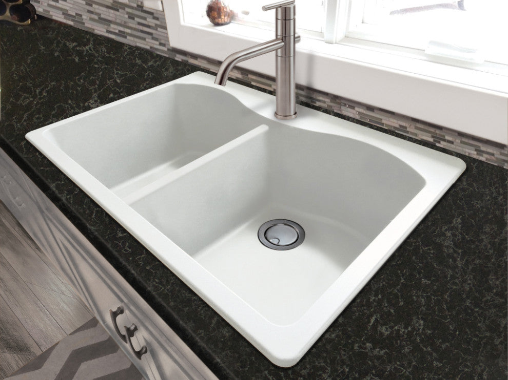 Aversa Granite 33" Drop" Kitchen Sink Kit