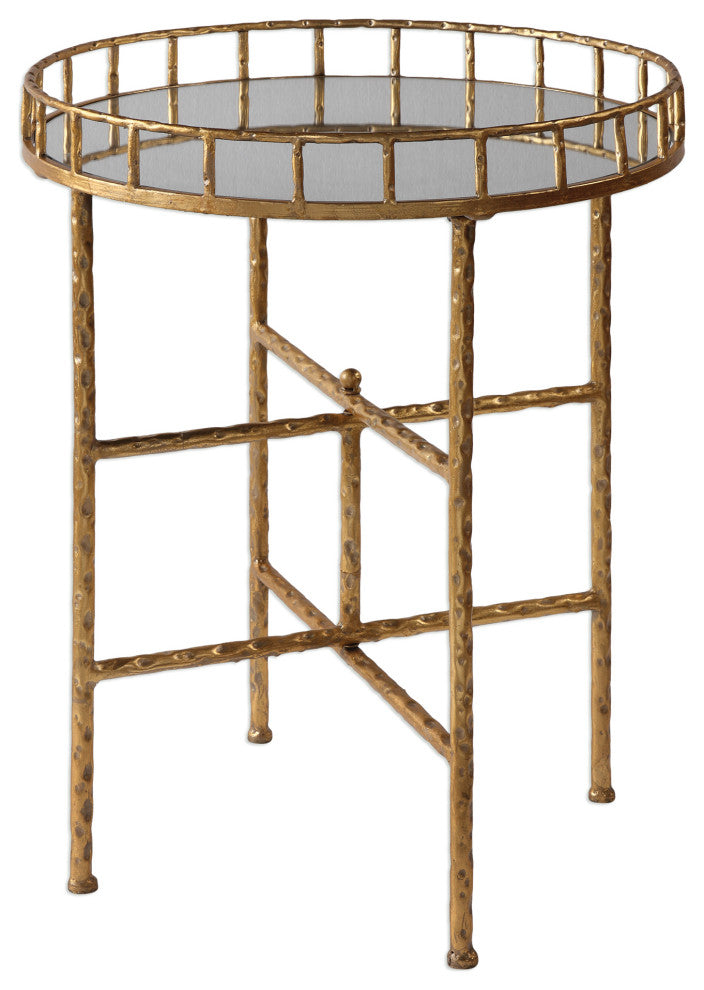 Uttermost Tilly 20 x 26" Bright Gold Accent Table