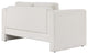 Visible Boucle Fabric Loveseat - Ivory