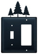 Single Switch and GFI Cover, Pine Trees