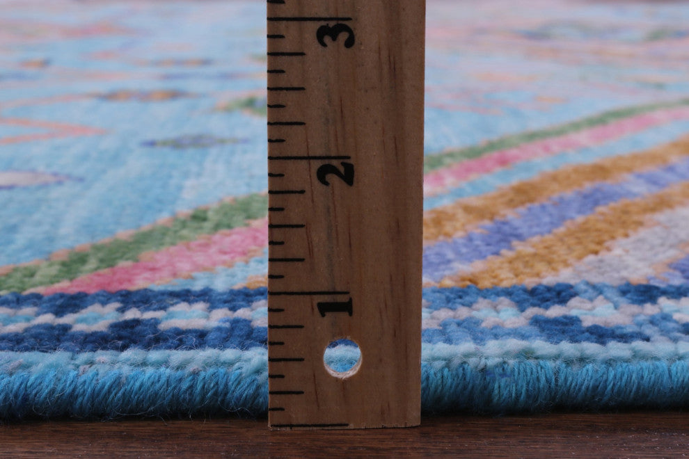 8' 1" X 10' 0" Hand Knotted Moroccan Wool Rug - Q15415