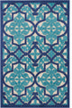 Nourison Aloha Navy Indoor/Outdoor Area Rug, 2'8"x4'