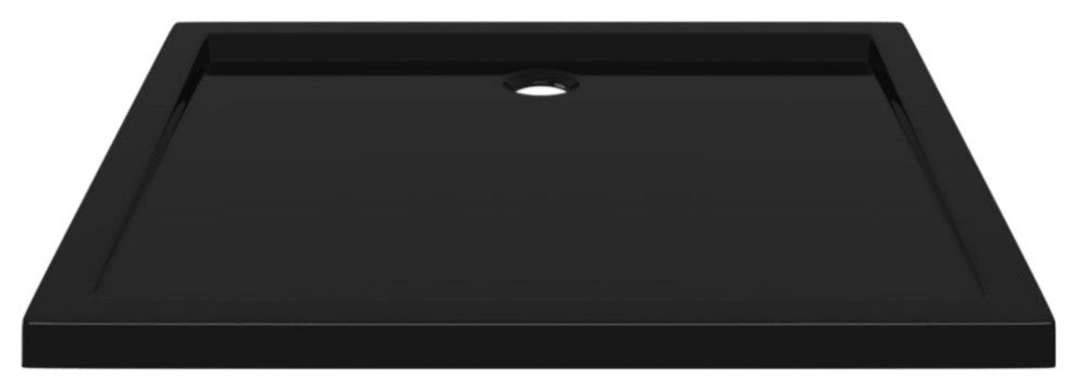 Vidaxl Rectangular Abs Shower Base Tray Black 31.5"x35.4"