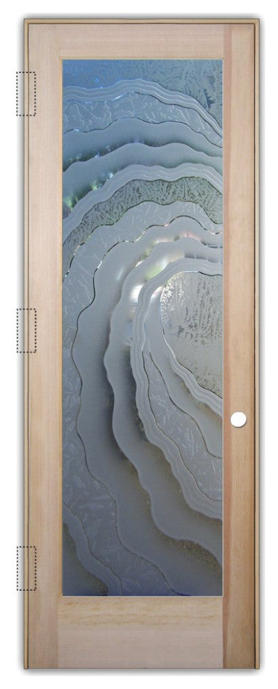 Interior Prehung Door or Interior Slab Door - Metacurl - Douglas Fir (stain...