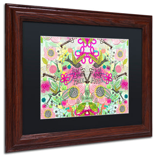 Elizabeth Caldwell 'Wild and Free' Art, Wood Frame, Black Mat, 14x11