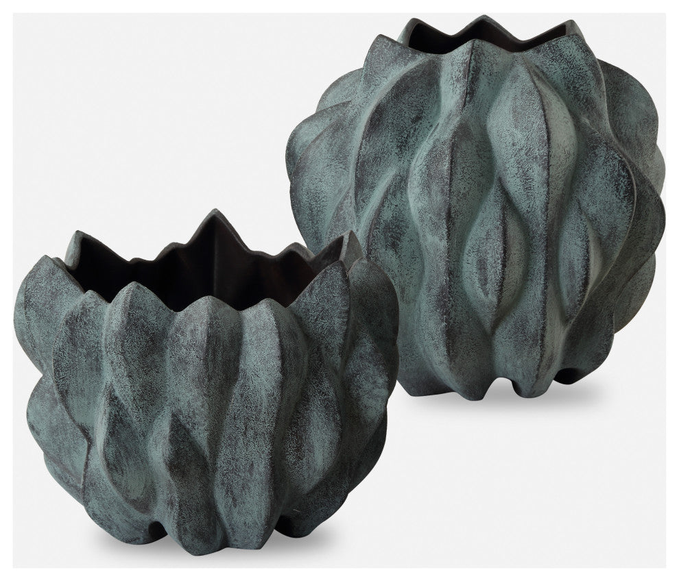 Uttermost Verdant Bronze, Vases, S/2