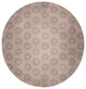 Chickens-go-round Easter Chenille Rug, Sunwashed Red, 5' Round