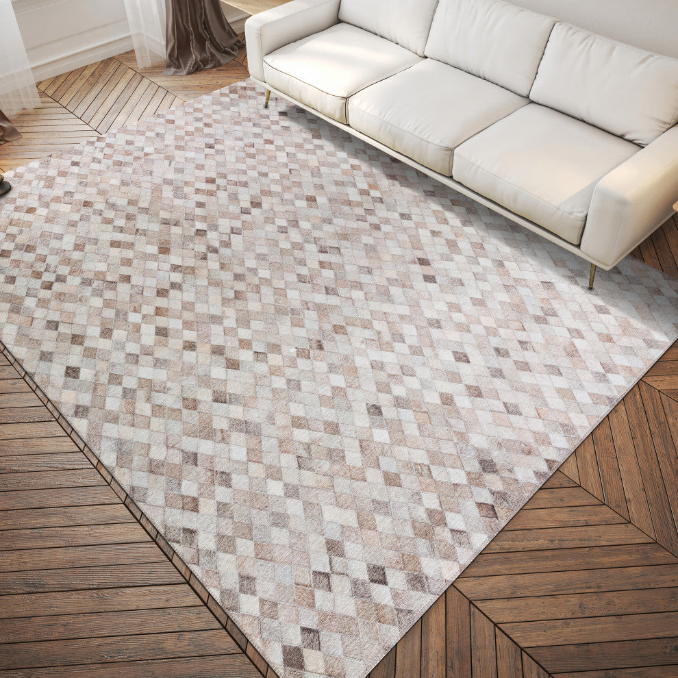 Indoor/Outdoor Stetson SS6 Flannel Machine Washable 8' x 10' Rug