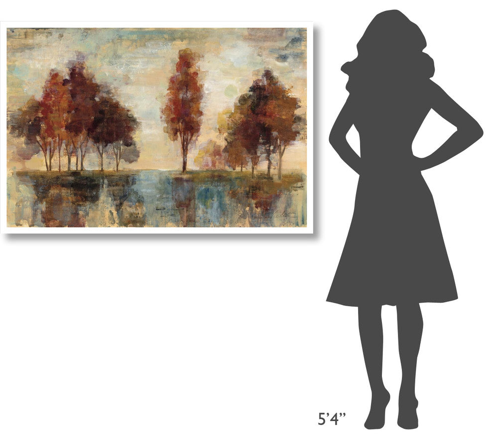 "Field and Forest" Digital Paper Print by Silvia Vassileva, 50"x34"