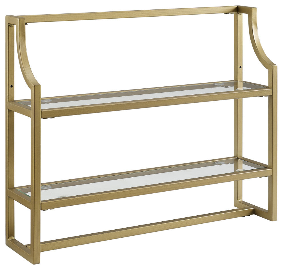 Aimee Wall Shelf, Gold