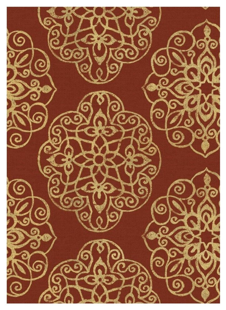 "Kolam Pattern II" Digital Paper Print by Daphne Brissonnet, 26"x34"