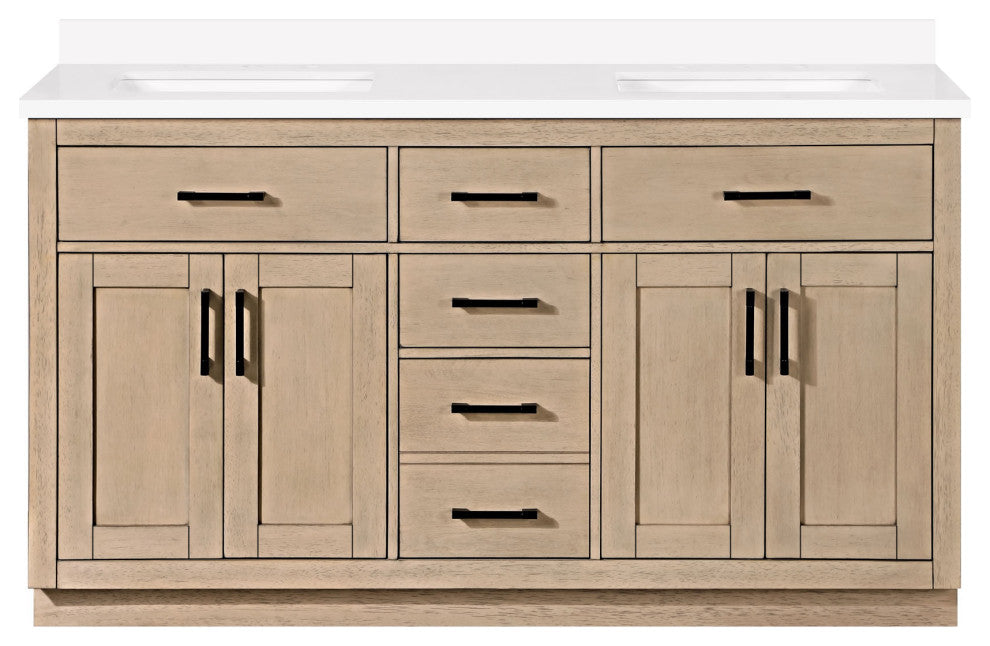 OVE Decors Bailey Vanity, Sahara Birch, 72"