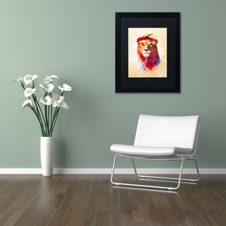 Robert Farkas 'Gym Lion' Matted Framed Art