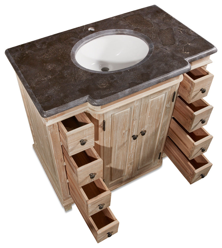 38" Reclaimed Pine Single Bath Vanity