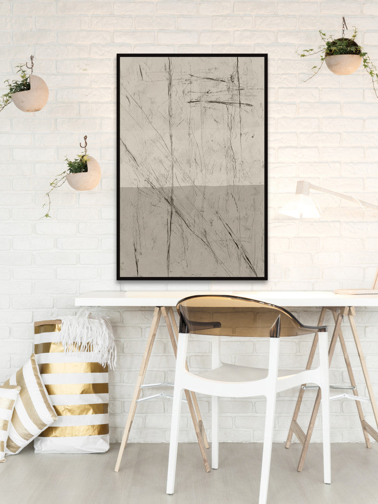 "Big Decisions" Floater Framed Painting Print on Canvas, 12x18