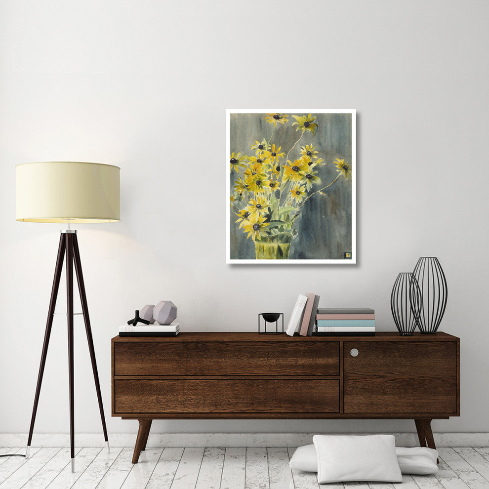 "Vase with Blackeyed Susans" Print by Hannah Borger Overbeck, 32"x38"
