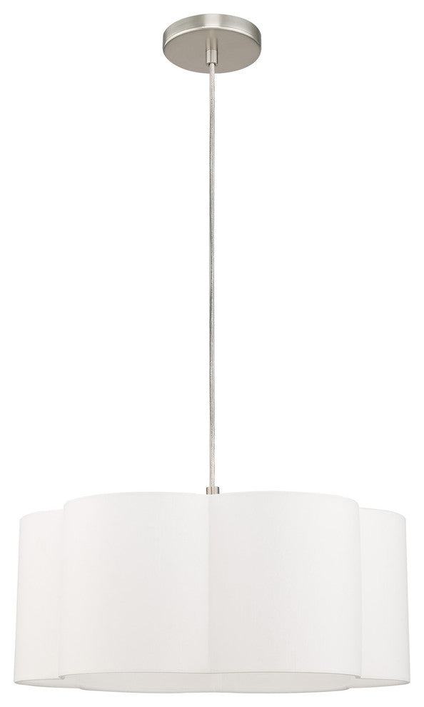 Livex Lighting Brushed Nickel 1-Light Pendant