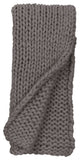 Zage Cable Knit Throw, Grey