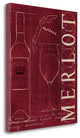 "Wine Blueprint II V2" By Marco Fabiano, Giclee Print on Gallery Wrap Canvas