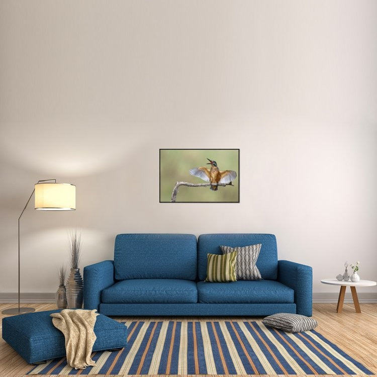 "The Scream!" Framed Canvas Giclee by Eyal Amer, 37x25"