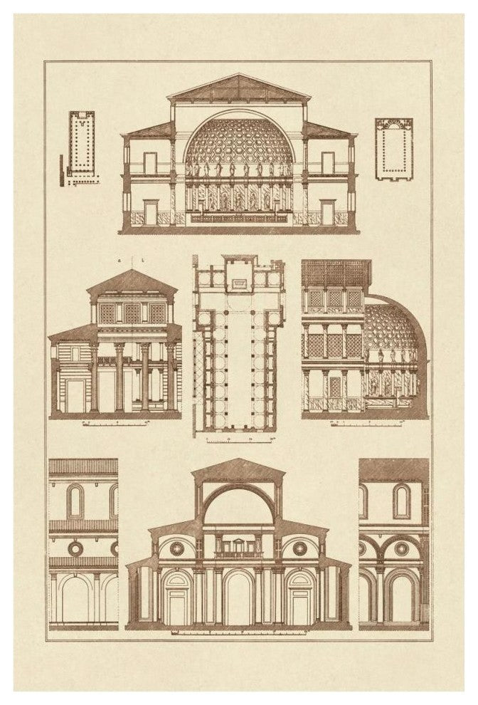"Interior of Basilica" Digital Paper Print by J. Buhlmann, 42"x62"