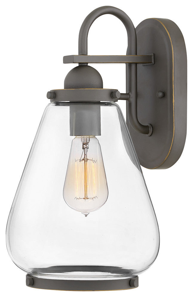 Hinkley Finley Outdoor Medium Wall Mount Lantern, Oil Rubbed Bronze