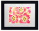 Cora Niele 'Cerise and Yellow Tulips' Matted Framed Art