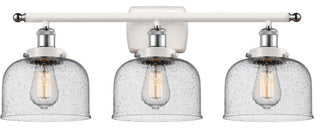 Innovations 916-3W-WPC-G74 3-Light Bath Vanity Light, White, Polished Chrome