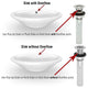DecoDRAIN Grid Strainer Drain for Bathroom Sink, No Overflow, Brushed Nickel