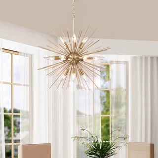 Polly 12-Light Shiny Bronze Sputnik Sphere Chandelier