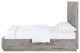 Modus Alexandra Queen Solid Wood Platform Bed, Rustic Latte