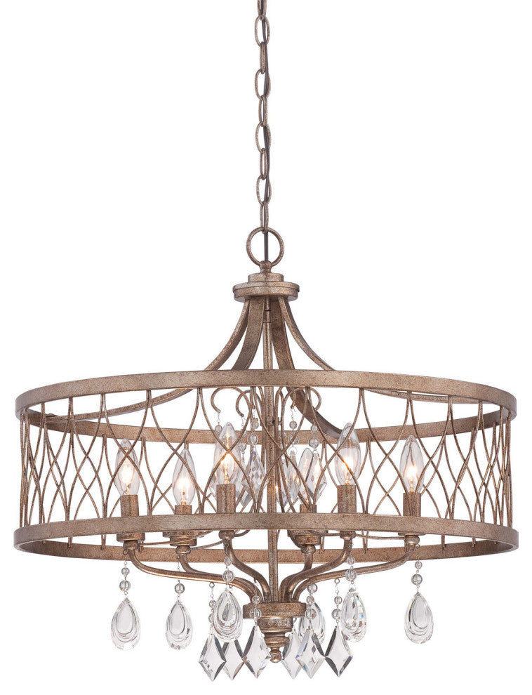 Minka Lavery West Liberty 6 Light Chandelier, Olympus Gold